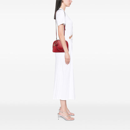 Gucci Mini Leather GG Charm Dome Satchel
