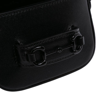 Gucci Mini Leather Horsebit 1955 Web Satchel