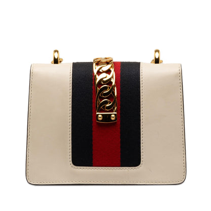 Gucci Mini Sylvie Leather Chain Crossbody Bag (SHG-1OZLSf)