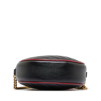 Gucci Mini Torchon GG Marmont Round Crossbody Bag (SHG-eGqyXA)