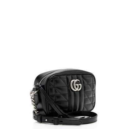 Gucci Mixed Matelasse Leather GG Marmont Aria Mini Camera Bag