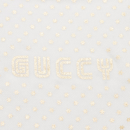 Gucci Modal Silk Cashmere Star Print Guccy Scarf (SHF-15620)