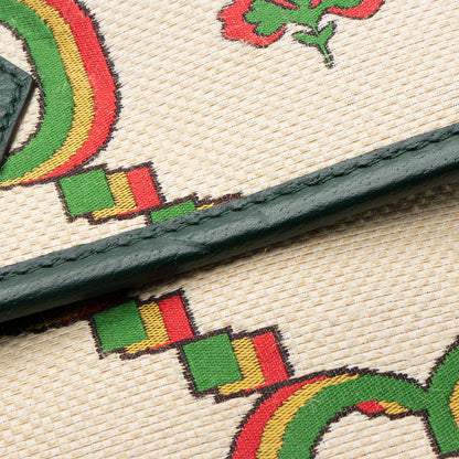 Gucci Jumbo GG Canvas Embroidered Floral Belt Bag