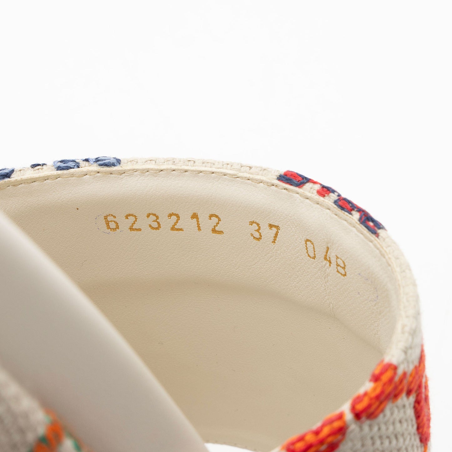 Gucci Multicolor GG Canvas Angelina Slide Platform Sandals - Size 7 / 37