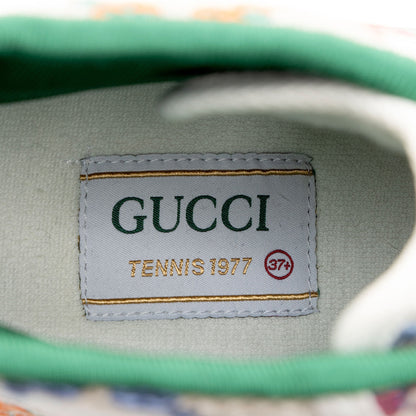 Gucci Multicolor GG Canvas Web 1977 Tennis High Top Sneakers - Size 7.5 / 37.5 (SHF-G3xf0d)
