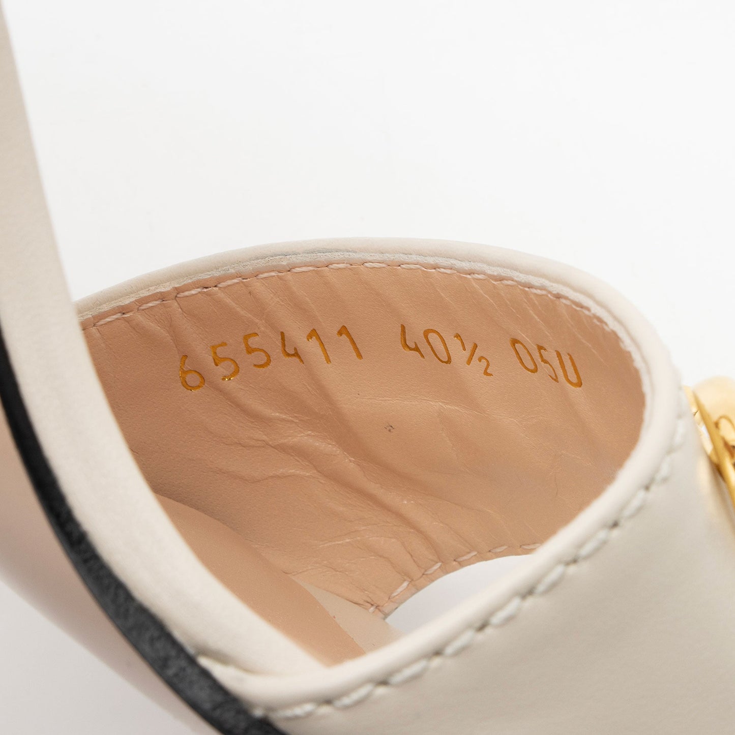 Gucci Nappa Leather Horsebit Sandals - Size 10.5 / 40.5