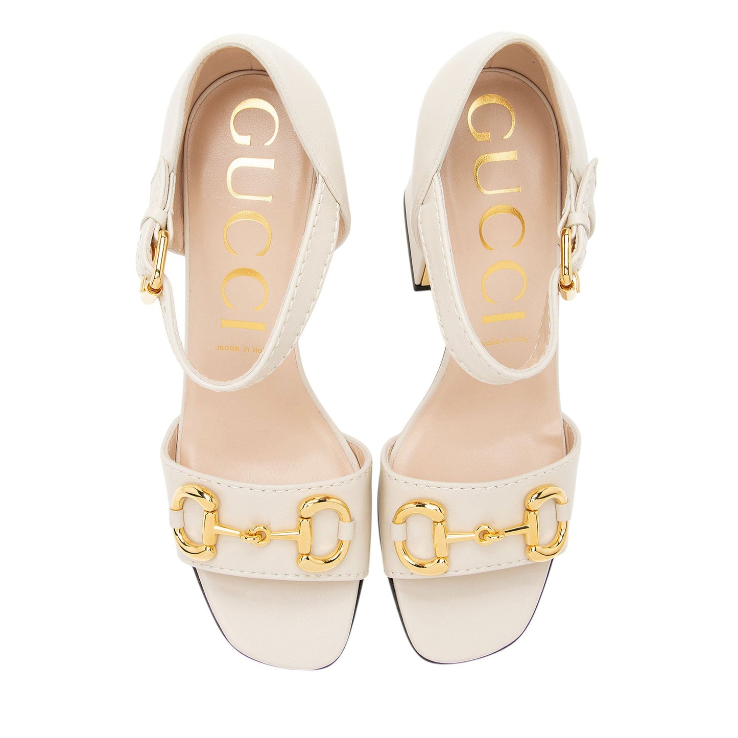 Gucci Nappa Leather Horsebit Sandals - Size 10.5 / 40.5