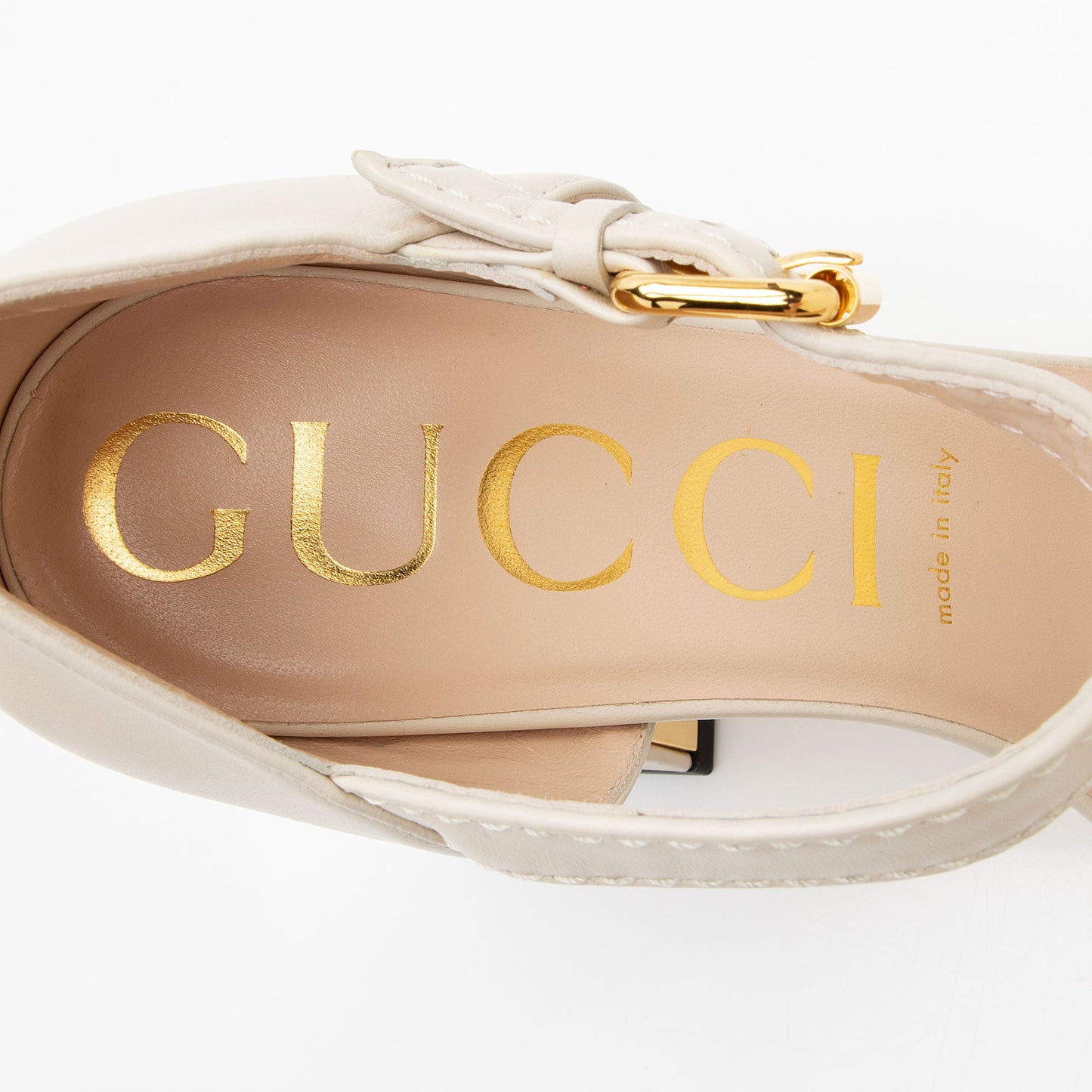 Gucci Nappa Leather Horsebit Sandals - Size 10.5 / 40.5