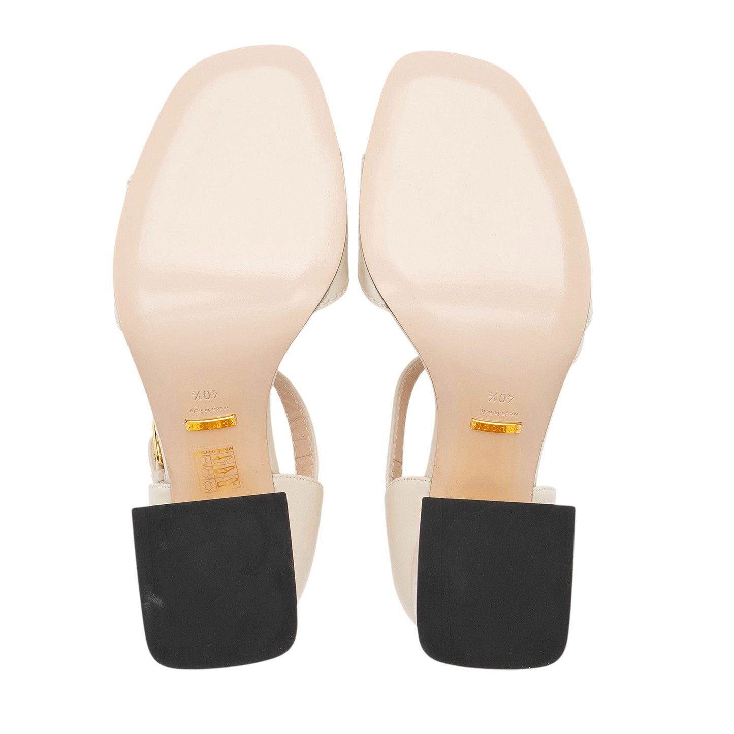 Gucci Nappa Leather Horsebit Sandals - Size 10.5 / 40.5