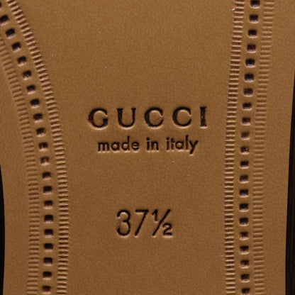 Gucci Nappa Leather Jordaan Knee High Boots - Size 7.5 / 37.5