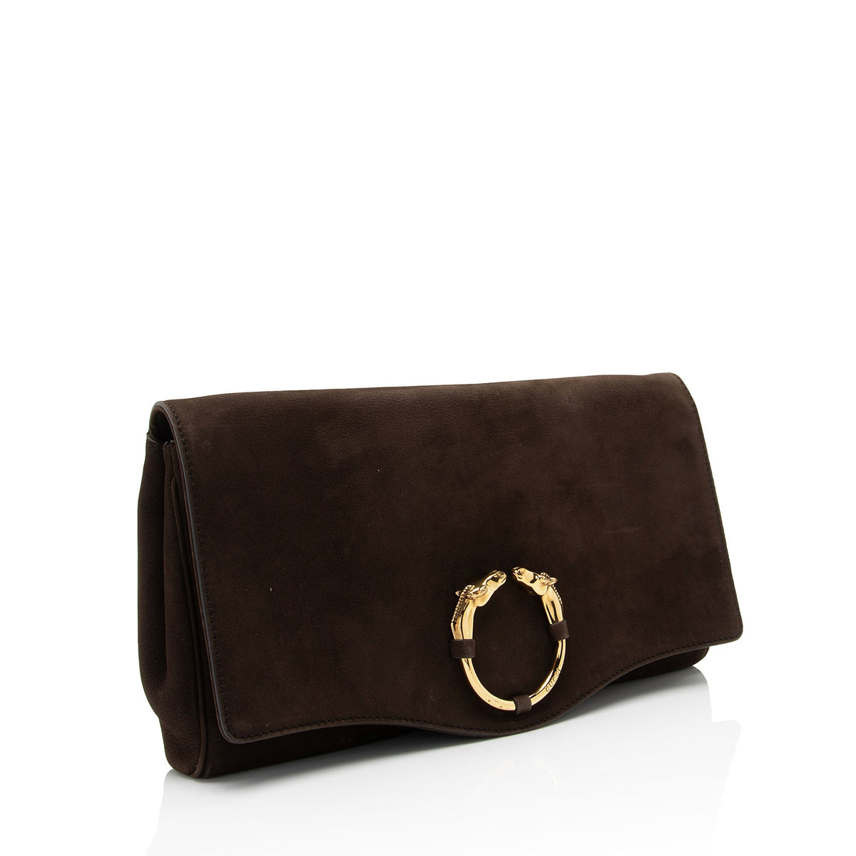Gucci Nubuck Leather Ribot Clutch (SHF-ge9pTT)