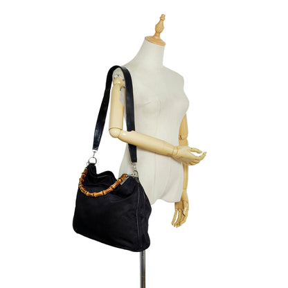 Gucci Nylon Bamboo Satchel (SHG-gDltSy)