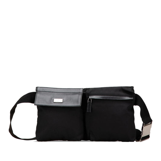 Gucci Nylon Double Pocket Belt Bag