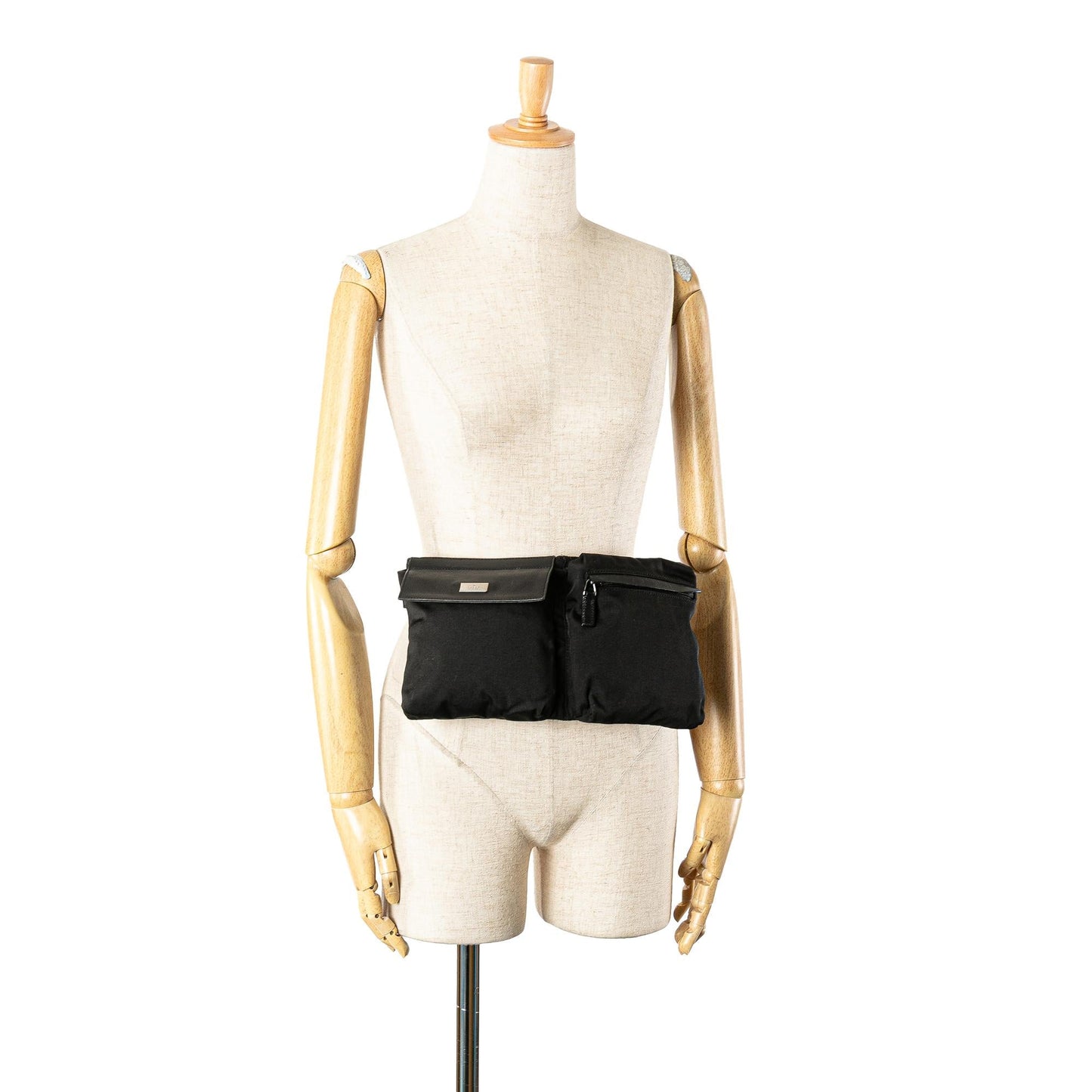 Gucci Nylon Double Pocket Belt Bag