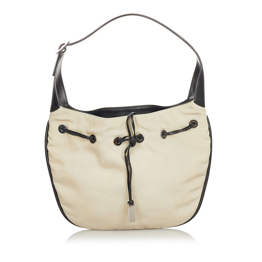 Gucci Nylon Drawstring Shoulder Bag (SHG-24569)