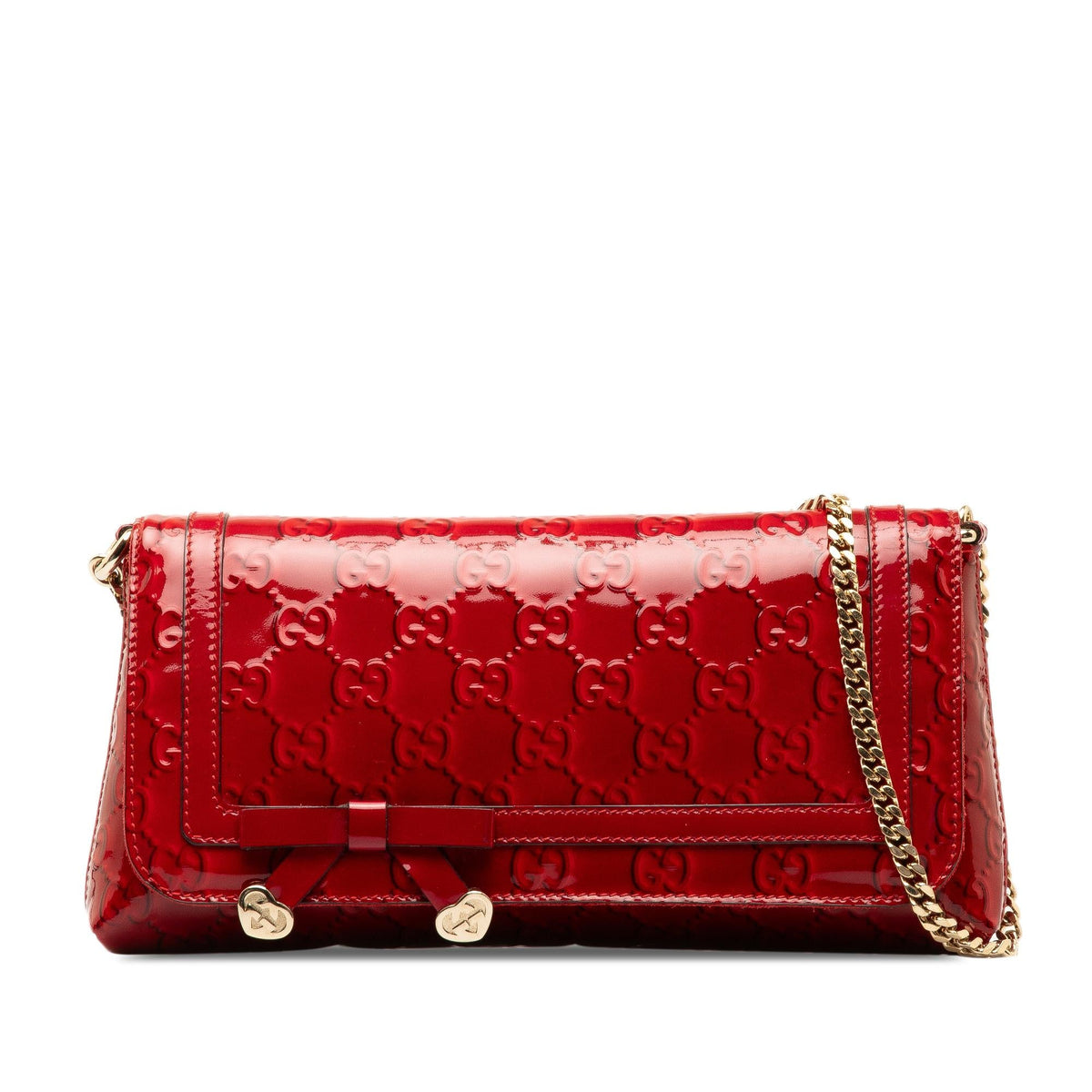 Gucci Patent Guccissima Mayfair Shoulder Bag (SHG-ksmz4h)