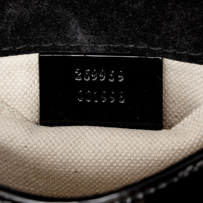Gucci Patent Leather Bamboo Night Evening Bag