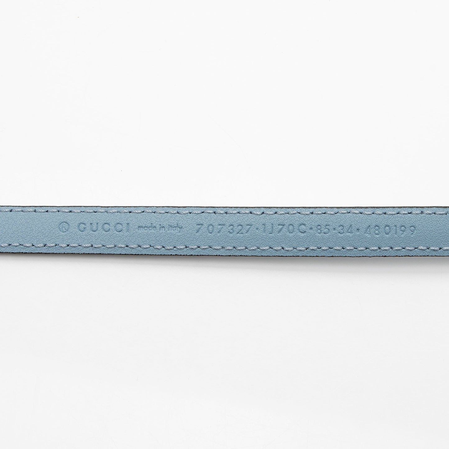 Gucci Patent Leather GG Marmont Slim Belt - Size 34 / 85 (SHF-vAUAM2)