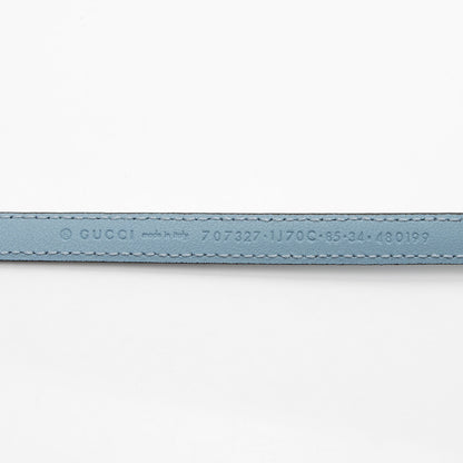 Gucci Patent Leather GG Marmont Slim Belt - Size 34 / 85 (SHF-vAUAM2)