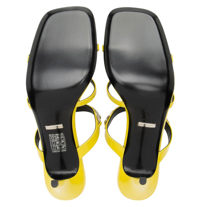 Gucci Patent Leather Horsebit Cutout Sandals - Size 9 / 39