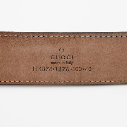 Gucci Patent Leather Microguccissima Interlocking G Narrow Belt - Size 40 / 100 (SHF-UcAdV9)