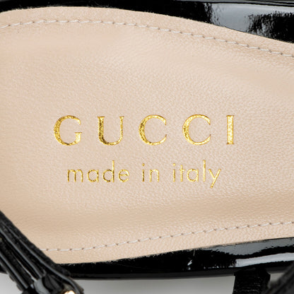 Gucci Patent Leather Signoria Thong Sandals - Size 6.5 / 36.5