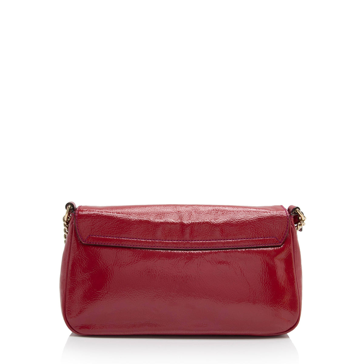 Gucci Patent Leather Soho Medium Flap Bag (SHF-V6tPqW)