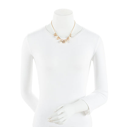 Gucci Pearl Crystal Script Necklace