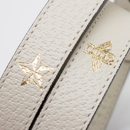 Gucci Pebbled Leather Bee Star Belt - Size 32 / 80 (SHF-Snm7Tt)