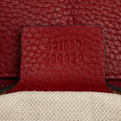 Gucci Pebbled Leather GG Marmont Top Handle (SHF-1wwBC0)