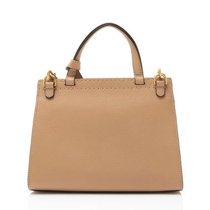 Gucci Pebbled Leather GG Marmont Top Handle