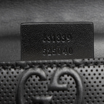 Gucci Perforated GG Embossed Double Belt Bag (SHF-rNzGhH)