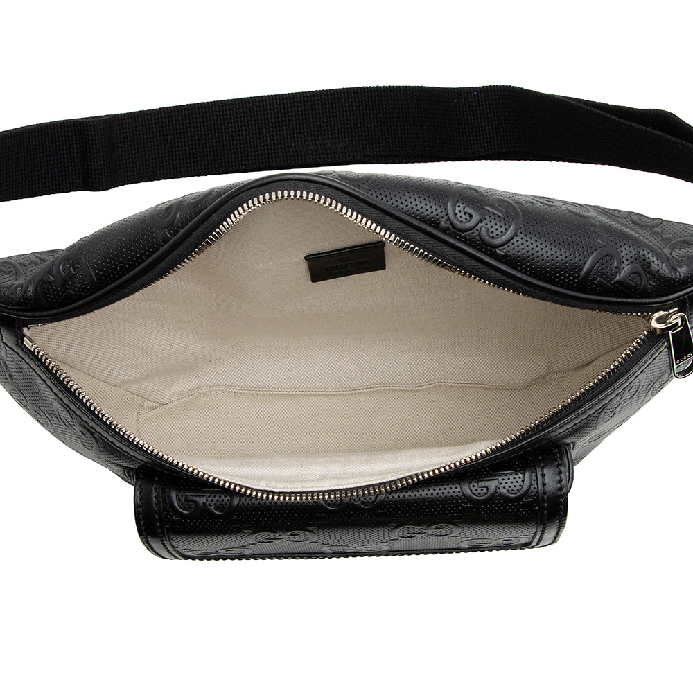 Gucci Perforated GG Embossed Pocket Belt Bag (SHF-21585)