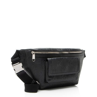 Gucci Perforated GG Embossed Pocket Belt Bag