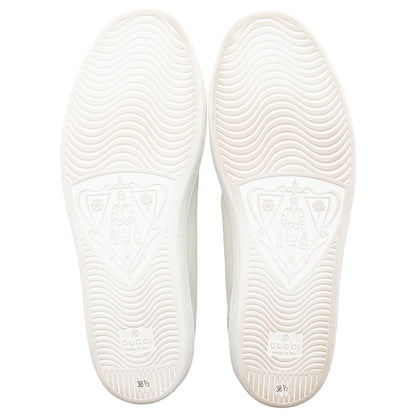 Gucci Perforated Leather Interlocking GG Ace Sneakers - Size 8.5 / 38.5 (SHF-7L64hi)