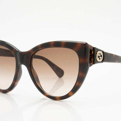 Gucci Polarized Interlocking G Cat Eye Sunglasses