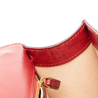 Gucci Printed Calfskin Sylvie Small Shoulder Bag (SHF-9AqYxv)