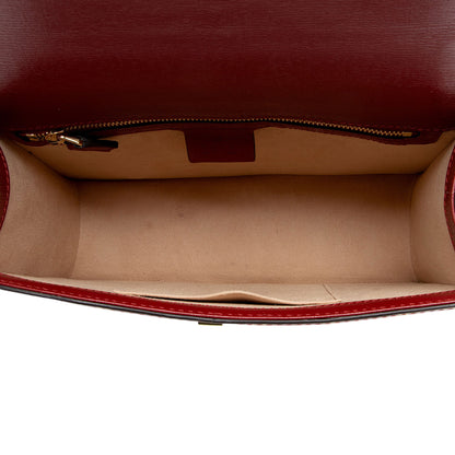 Gucci Printed Calfskin Sylvie Small Shoulder Bag (SHF-6FGtNY)