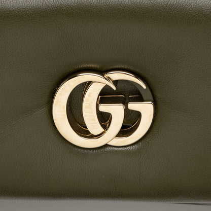 Gucci Puffy Leather GG Milano Small Top Handle