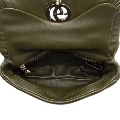Gucci Puffy Leather GG Milano Small Top Handle