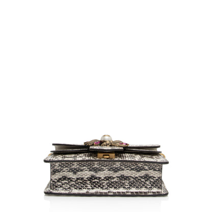 Gucci Python Bee Broadway Mini Shoulder Bag (SHF-oTBA8i)