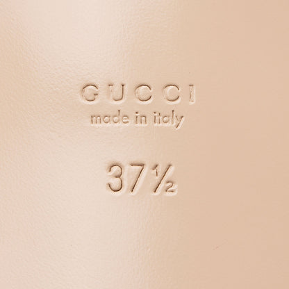 Gucci Python Embossed Leather Interlocking G Cut Out Slide Sandals - Size 7.5 / 37.5 (SHF-iUTWC2)