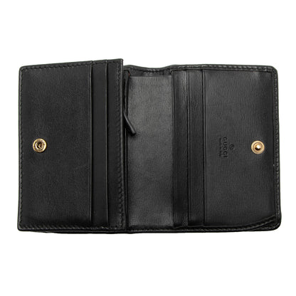 Gucci Quilted Leather GG Marmont Web Trapuntata Card Case Wallet (SHF-EdWHT1)