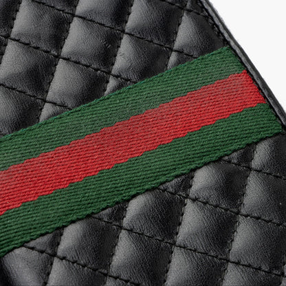 Gucci Quilted Leather Web GG Marmont Zip Around Wallet (SHF-WCiWuL)