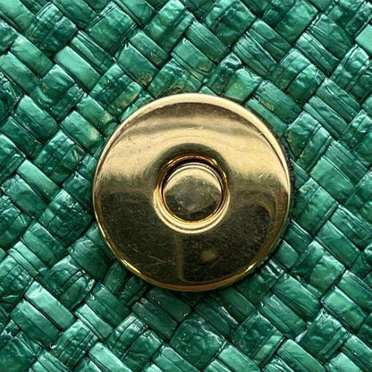 Gucci Raffia Horsebit 1955 Chain Bag (SHG-5XcQjW)