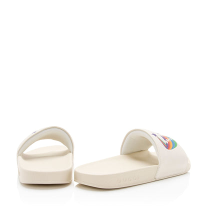 Gucci Rainbow Pursuit Slide Sandals - Size 8 / 38 (SHF-hfcCvs)