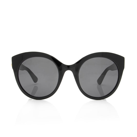 Gucci Round Interlocking GG Sunglasses (SHF-BnCs8t)