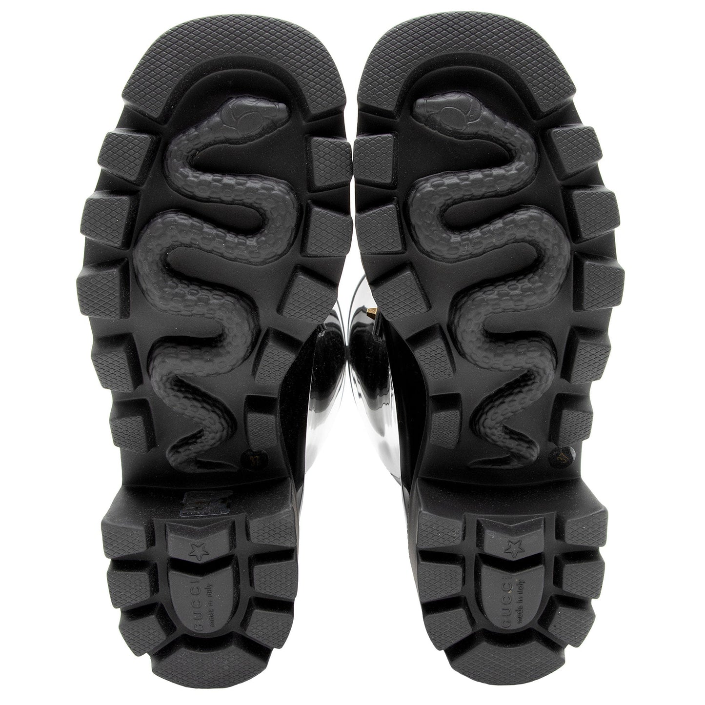 Gucci Rubber Horsebit Tall Boots - Size 7 / 37 (SHF-2lRdpB)