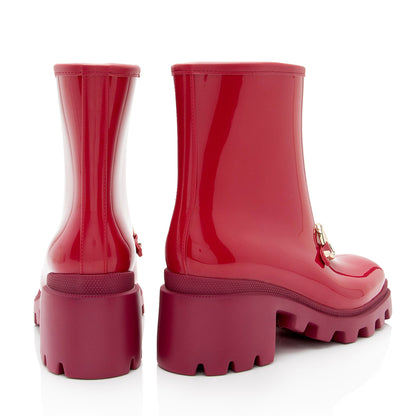Gucci Rubber Horsebit Ankle Boots - Size 8 / 38 (SHF-eaQXGA)
