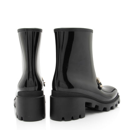 Gucci Rubber Horsebit Ankle Boots - Size 9 / 39 (SHF-PaT84U)